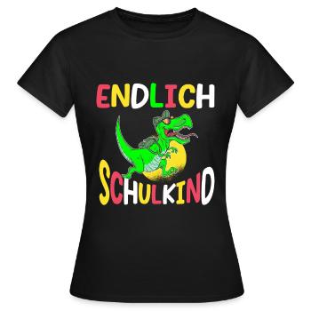 School 1. Grade - Frauen T-Shirt - Schwarz - Vorne - AI Model Female 172 dark (172cm)