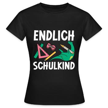 School 1. Grade - Frauen T-Shirt - Schwarz - Vorne - AI Model Female 172 dark (172cm)