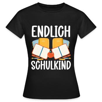 School 1. Grade - Frauen T-Shirt - Schwarz - Vorne - AI Model Female 172 dark (172cm)