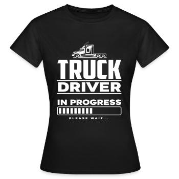 Formation des chauffeurs routiers - T-shirt Femme - noir - Devant - AI Model Female 172 dark (172cm)