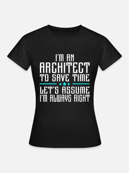 Architect Architecture - Frauen T-Shirt - Schwarz