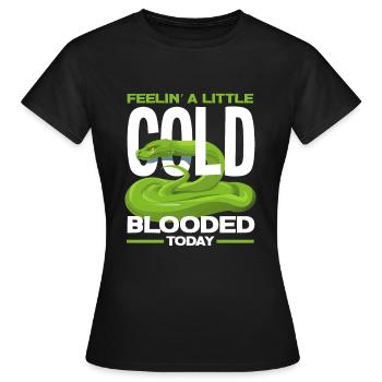 Serpent Sang Froid - T-shirt Femme - noir - Devant - AI Model Female 172 dark (172cm)