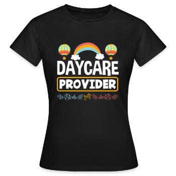 Crèche Regenbogen - T-shirt Femme - noir - Devant - AI Model Female 172 dark (172cm)