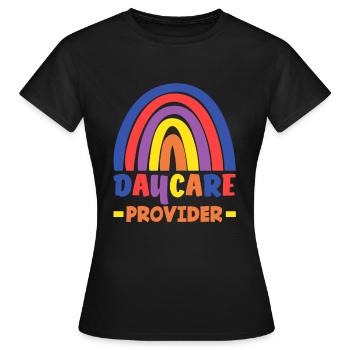 Garderie Rainbow - T-shirt Femme - noir - Devant - AI Model Female 172 dark (172cm)