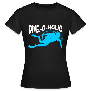 Scuba Diving Diver - Frauen T-Shirt - Schwarz - Vorne - AI Model Female 172 dark (172cm)