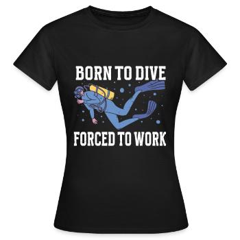 Scuba Diving Diver - Frauen T-Shirt - Schwarz - Vorne - AI Model Female 172 dark (172cm)