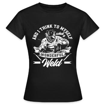 Quelle merveilleuse transpiration - T-shirt Femme - noir - Devant - AI Model Female 172 dark (172cm)