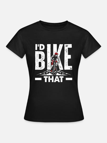 Ich Würde Das Radeln - Frauen T-Shirt - Schwarz