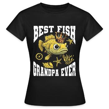 Aquariophile d’aquarium d’aquarium - T-shirt Femme - noir - Devant - AI Model Female 172 dark (172cm)