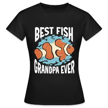Aquariophile d’aquarium d’aquarium - T-shirt Femme - noir - Devant - AI Model Female 172 dark (172cm)