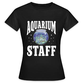 Aquariophile d’aquarium d’aquarium - T-shirt Femme - noir - Devant - AI Model Female 172 dark (172cm)