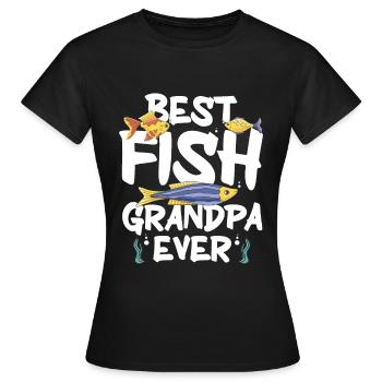 Aquariophile d’aquarium d’aquarium - T-shirt Femme - noir - Devant - AI Model Female 172 dark (172cm)