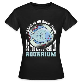 Aquariophile d’aquarium d’aquarium - T-shirt Femme - noir - Devant - AI Model Female 172 dark (172cm)
