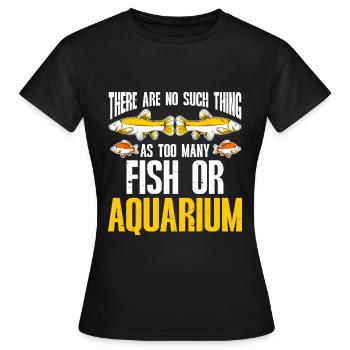 Aquariophile d’aquarium d’aquarium - T-shirt Femme - noir - Devant - AI Model Female 172 dark (172cm)