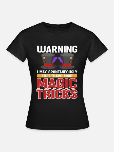 Funny Magician Magic - Frauen T-Shirt - Schwarz