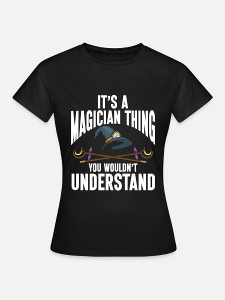 Funny Magician Magic - Frauen T-Shirt - Schwarz