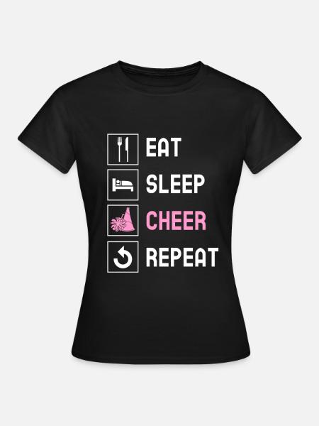 Cheerleading Cheerleader Base Flyer - Frauen T-Shirt - Schwarz