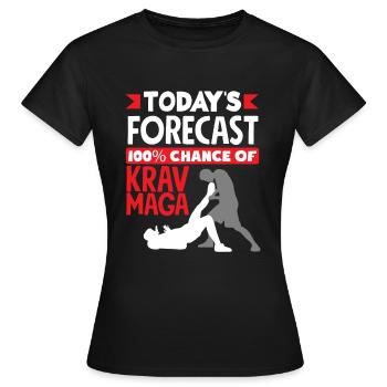 Prédiction de Krav Maga - T-shirt Femme - noir - Devant - AI Model Female 172 dark (172cm)