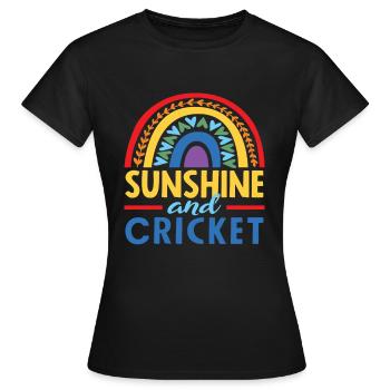 Sunbeams and cricketers - Women's T-Shirt - black - Front - AI Model Female 172 dark (172cm)