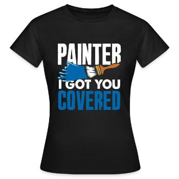 Maler Ich Hab Dich Im Griff - Frauen T-Shirt - Schwarz - Vorne - AI Model Female 172 dark (172cm)