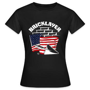 Conception du drapeau de la fierté américaine Maurer - T-shirt Femme - noir - Devant - AI Model Female 172 dark (172cm)