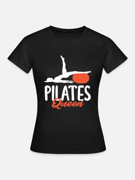 Pilates Queen per gli amanti del fitness - Maglietta da donna - nero