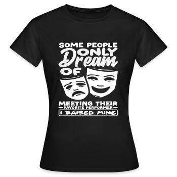 Comédies musicales pour les mélomanes passionnés - T-shirt Femme - noir - Devant - AI Model Female 172 dark (172cm)
