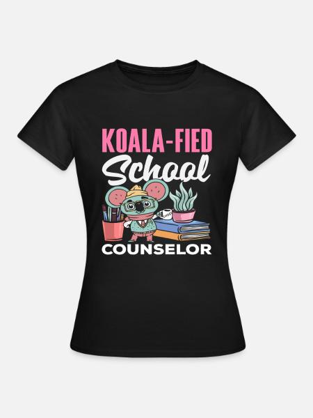 Koala-Fied Schulberater Stilvoll - Frauen T-Shirt - Schwarz