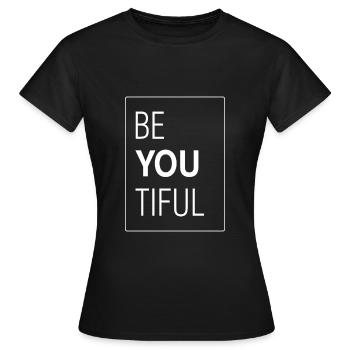 Sois beau (beau) - T-shirt Femme - noir - Devant - AI Model Female 172 dark (172cm)