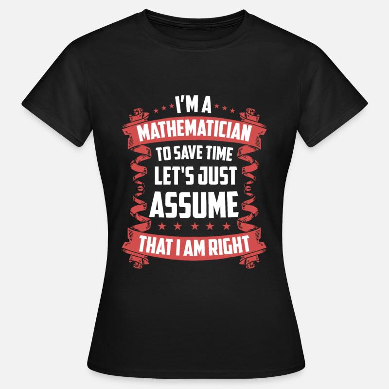 Matematica regalo matematico - Maglietta da donna - nero