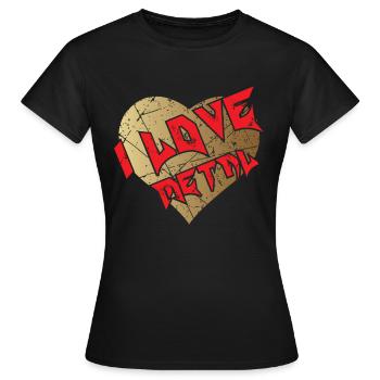 Heavy Metal Musik Metal Fan Geschenk - Frauen T-Shirt - Schwarz - Vorne - AI Model Female 172 dark (172cm)