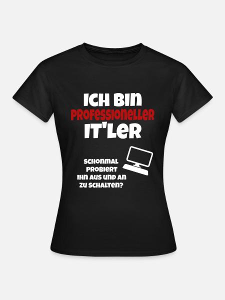 Computer PC Laptop Office IT'ler - Frauen T-Shirt - Schwarz