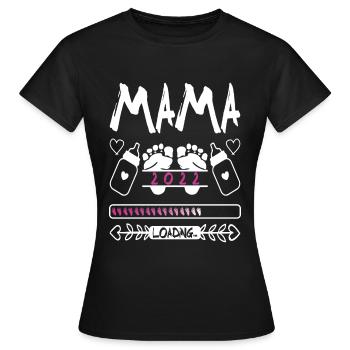 mama 2022 - Frauen T-Shirt - Schwarz - Vorne - AI Model Female 172 dark (172cm)