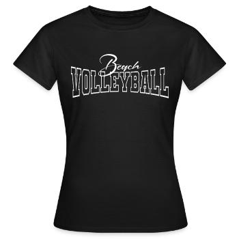 Beach Volleyball - Frauen T-Shirt - Schwarz - Vorne - AI Model Female 172 dark (172cm)
