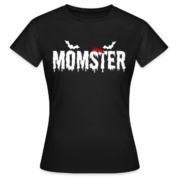 Mama Halloween Momster Monster - Frauen T-Shirt - Schwarz - Vorne - AI Model Female 172 dark (172cm)