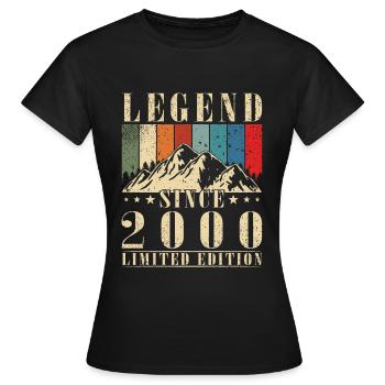 Legend 2000 - Year 2000 - Year 2000 - Women's T-Shirt - black - Front - AI Model Female 172 dark (172cm)