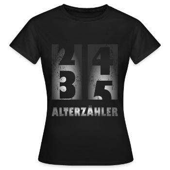 Alterzähler 35 Jahre - 35. Geburtstag - Frauen T-Shirt - Schwarz - Vorne - AI Model Female 172 dark (172cm)