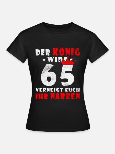 65. Geburtstag 65 Jähriger 65 Jahre - Frauen T-Shirt - Schwarz