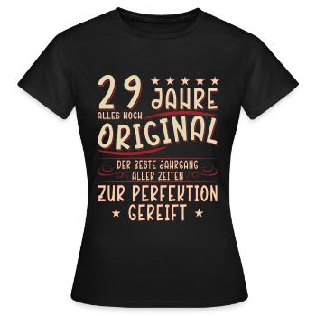 29 Geburtstag 29 Jahre Mann 29 jahre legende 29 - Frauen T-Shirt - Schwarz - Vorne - AI Model Female 172 dark (172cm)