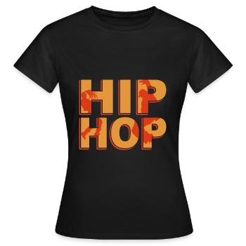 Hip Hop - Hip Hop - Women's T-Shirt - black - Front - AI Model Female 172 dark (172cm)
