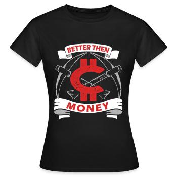 Crypto-monnaie Crypto-monnaie Crypto-monnaie - T-shirt Femme - noir - Devant - AI Model Female 172 dark (172cm)