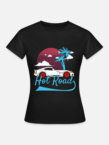 Citation de voiture de sport Citation de voiture Idée cadeau - T-shirt Femme - noir