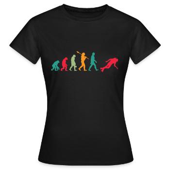 Plongée Diver Evolution Plongée subaquatique - T-shirt Femme - noir - Devant - AI Model Female 172 dark (172cm)
