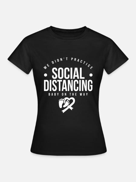 Pregnancy Announcement Baby - Women's T-Shirt - black