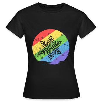 Snow - Women's T-Shirt - black - Front - AI Model Female 172 dark (172cm)