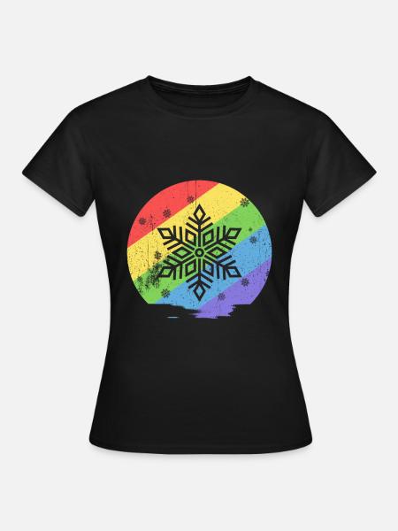Schnee - Frauen T-Shirt - Schwarz