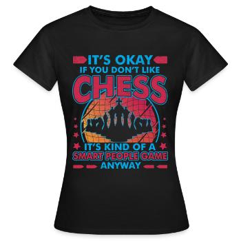 Chess Saying Funny - Smart IQ - Women's T-Shirt - black - Front - AI Model Female 172 dark (172cm)