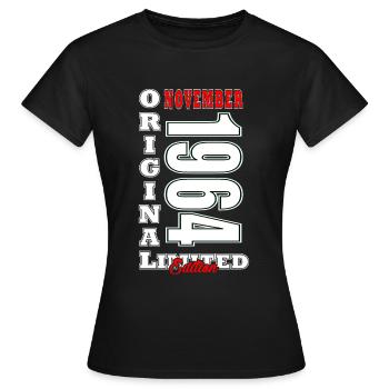 November 1964 Jahrgang Retro Geburtstag Geschenk - Frauen T-Shirt - Schwarz - Vorne - AI Model Female 172 dark (172cm)