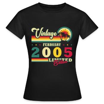 February 2005 Jubilee February 2005 February - Women's T-Shirt - black - Front - AI Model Female 172 dark (172cm)