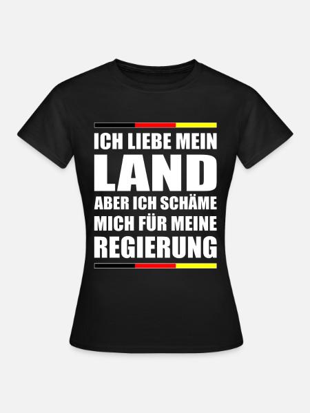Deutsche Regierung Deutschland Politik Geschenk - Frauen T-Shirt - Schwarz